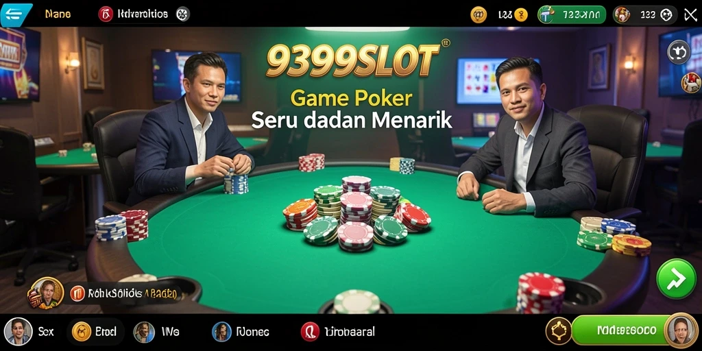 Screenshot gameplay Poker di 9399SLOT yang menarik dan seru.