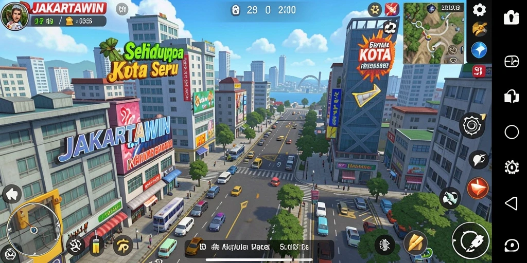 Tampilan gameplay JAKARTAWIN yang menarik dan interaktif.