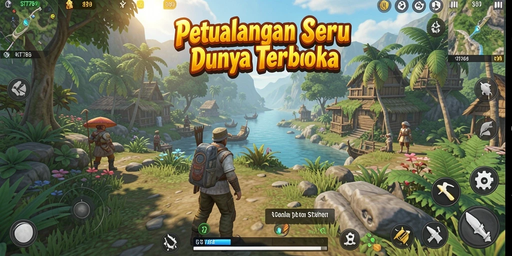 Tampilan gameplay ST789 yang menakjubkan di dunia terbuka.